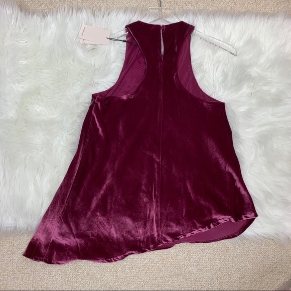 CINQ A Sept Velvet Dylan Asymmetrical Top XS - Picture 6 of 11